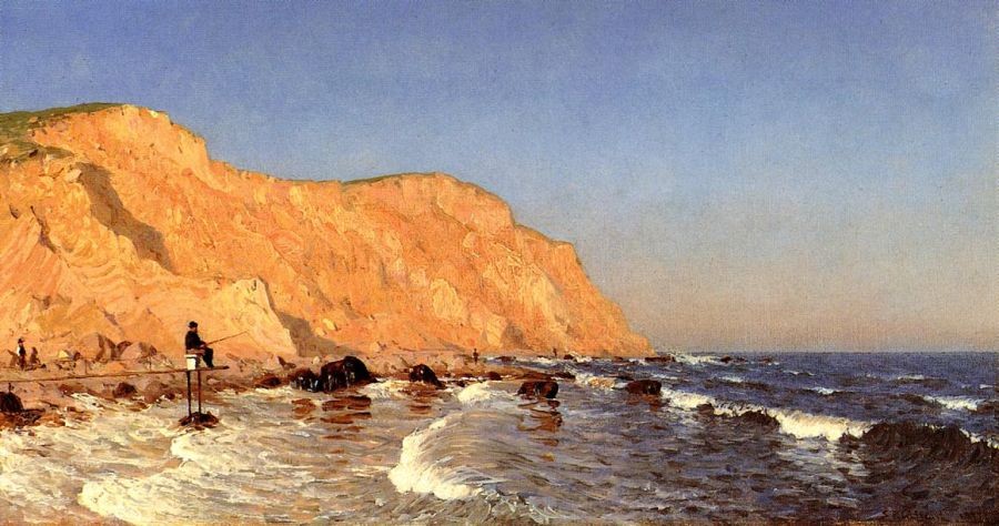 Sanford Robinson Gifford Clay Bluffs on No Man's Land